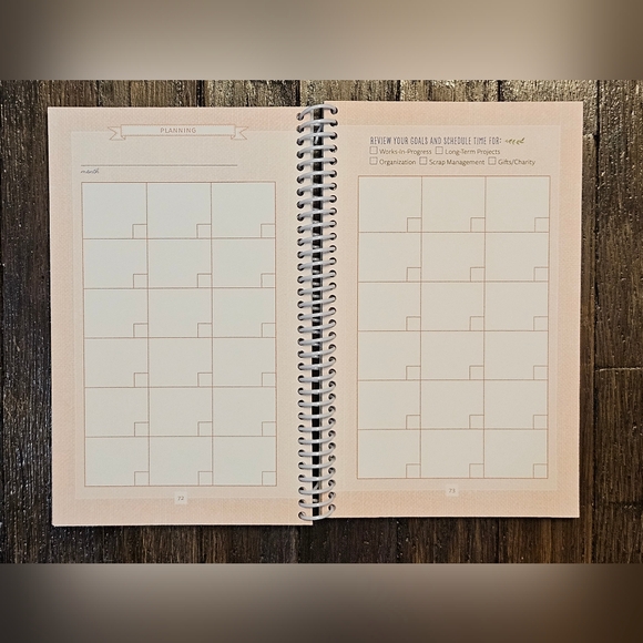 Colorful Quilting Life Monthly Planner - Picture 3 of 4